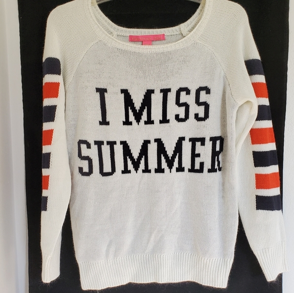 Rebellious One I Miss Summer Sweater 
